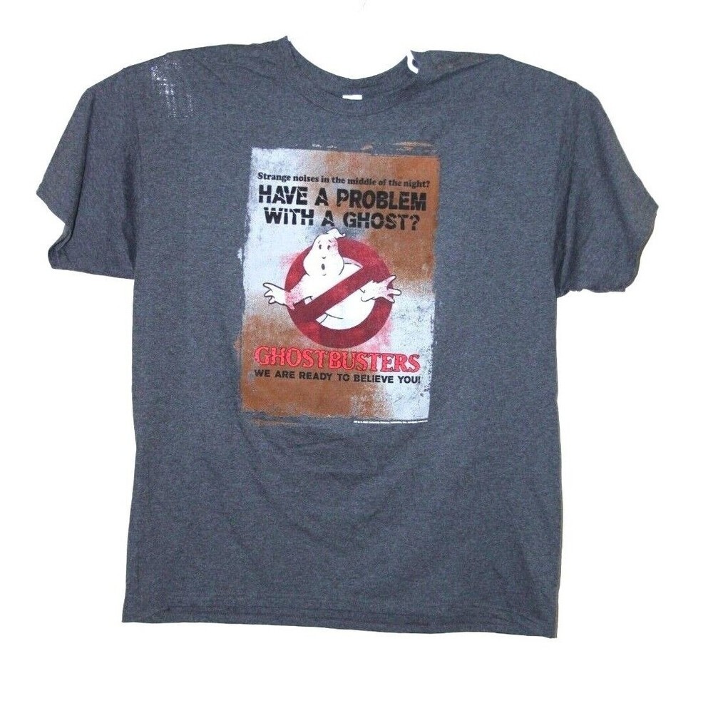 Ghostbuster Promo Strange Noises Advertisement Movie T-Shirt 2021 50/50 Gray XL
